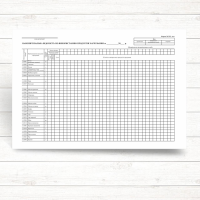 Накопичувальна відомість по використанню продуктів харчування (Офсет А3)